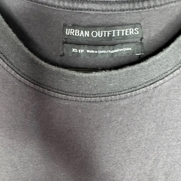 URBAN OUTFITTERS BLACK TIE FRONT SONYA TOP XS - Picture 3 of 4